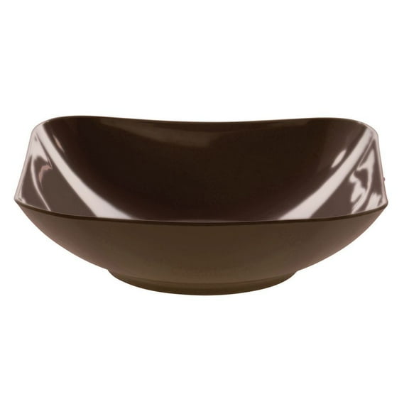 HUBERT® Brown Serving Bowl Melamine Bowl 7 1/4" Square