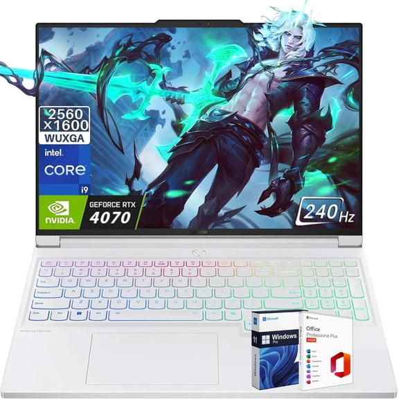 Lenovo Legion 7i Gen 9 16" WQXGA 500 nits 240Hz Gaming Laptop, 14th Gen Intel i9-14900HX, NVIDIA RTX 4070, 32 GB DDR5, 1 TB SSD, Fingerprint, Wi-Fi 6E, Windows 11 Pro