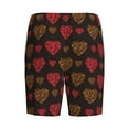 thumbnail image 5 of Easygdp Gold Glitter Heart Men's Short Pajama Pants, Sleep Shorts, Household Pants, Casual Pants with Pockets - X-Large, 5 of 9