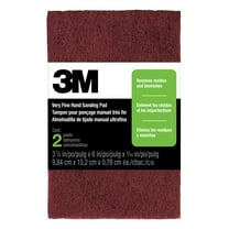 3M Hand Sanding Pads, Very Fine, 7447, 3 7/8 in x 6 in, 2 Pads