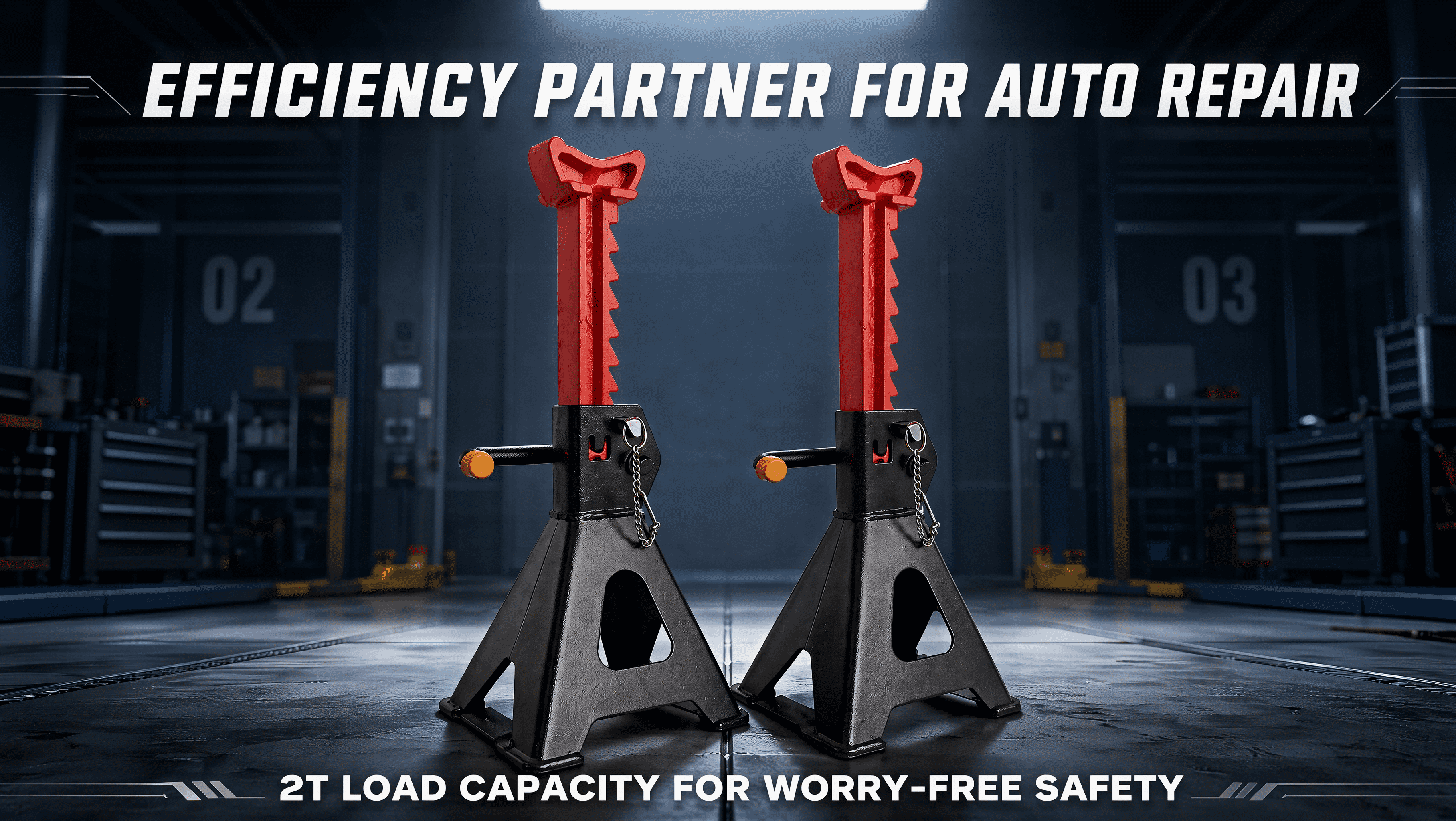2 Ton Jack Stands Pair, Heavy‑Duty Adjustable Steel Car Jack Stands with Locking Pin, Safety Support for Auto Repair, Tire Change & Vehicle Maintenance