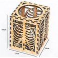thumbnail image 2 of Halloween Skull Rib Shadow Lamp, Wooden Halloween Rib Shadow Light, Candlestick Holder, Halloween Gothic Decor, 3d Creative Skull Rib Shadow Lamp Home, 2 of 5