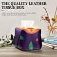 thumbnail image 4 of Mardi Gras Mask Tissue Box Cover Leather Square Rectangle Tissue Box Holder for Bathroom Living Room Desk Office Decor, 4 of 7