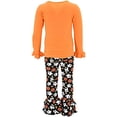 thumbnail image 4 of Girls 2 Piece Season To Be Spooky Funny Halloween Outfit (8Y, Black), 4 of 5