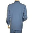 thumbnail image 5 of Men Silversilk 2pc Fancy walking leisure suit Italian woven knits 14010 Blue, 5 of 8