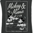 thumbnail image 2 of Women's Mickey & Friends Playing Violin Music Poster Racerback Tank Top Black Heather Medium, 2 of 4