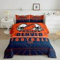 thumbnail image 2 of Erosebridal Football Print Bedding King Comforter Set,Sport Gamer Bedding Sets King with Comforter,Microfiber Reversible Comforter Sets King Size,Sport Theme Decor(Denver), 2 of 8