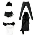 thumbnail image 5 of Kokiya 1/6 Female Figure Clothes Female Jogging Tracksuit Set Fashion Casual Tracksuits Black, 5 of 7