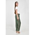 thumbnail image 2 of Pantalon de lino con detalle lateral Roman Fashion /Juvenil, 9204 (Verde) verde oscuro CH, 2 of 5