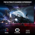 thumbnail image 5 of GTEK Monitor Gaming 240Hz, Pantalla Sin Marco de 27 Pulgadas Full HD 1920 x 1080P, Curvo 1800R, VA 1ms MPRT, FreeSync, Altavoces, DisplayPort/HDMI, VESA - F2740C, 5 of 5