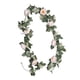 thumbnail image 3 of Guirnalda de flores de eucalipto artificial, enredaderas verdes colgantes para decoración luminosa Rosa claro, 3 of 6