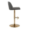 thumbnail image 5 of Toriano Adjustable Bar Stool, Gold Bar Stools, Bar Chairs, Swivel Bar Stools, Bar Stools Set of 2, 5 of 6