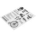 thumbnail image 4 of DIY Transparent , TPR  Clear DIY  Vintage Pattern Craft Art Accessories Transparent , For Scrapbook Card Making DIY Enthusiasts Photo Album, 4 of 8