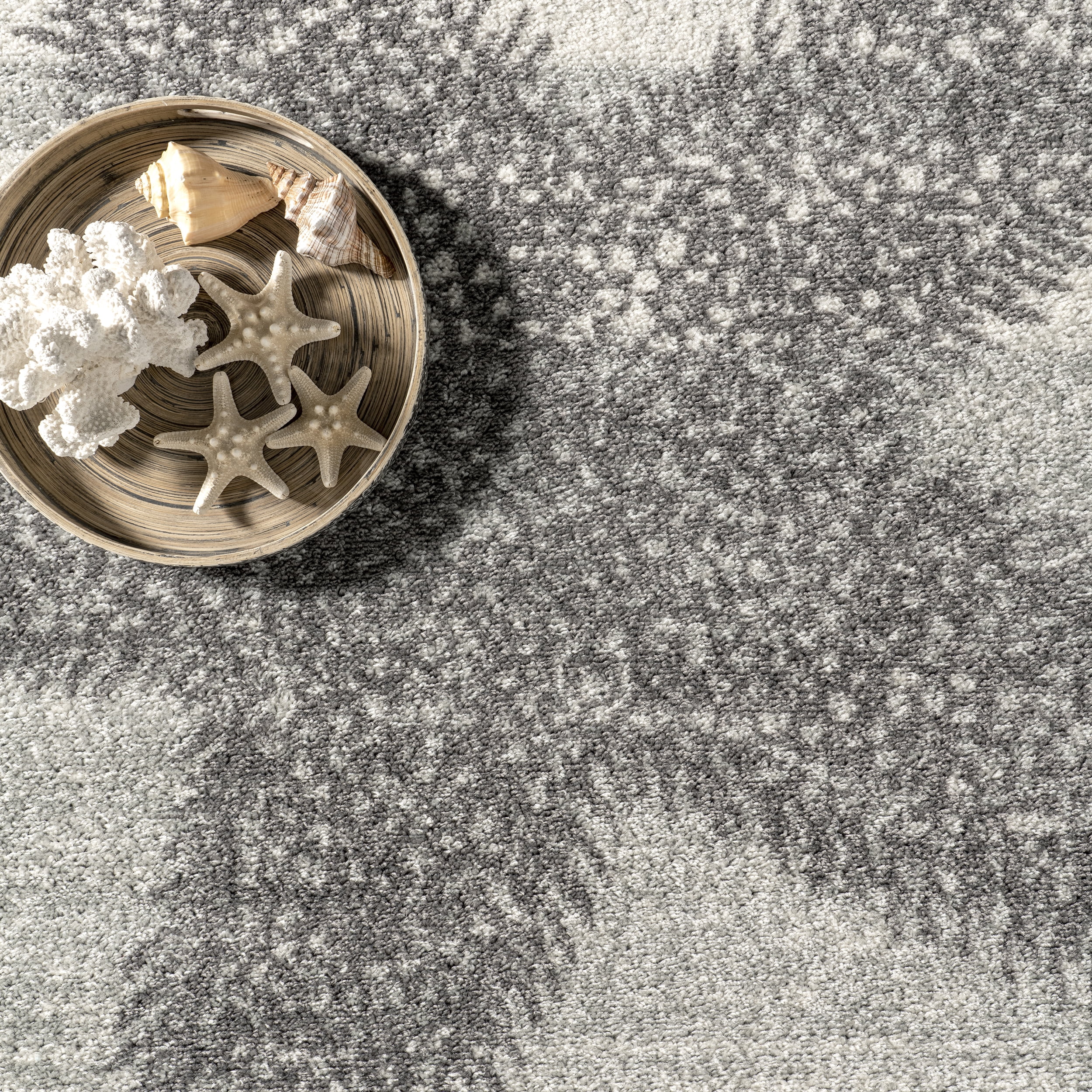 nuLOOM Thomas Paul Starfish and Striped Area Rug, 8' x 10', Light Gray