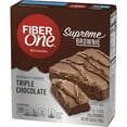 thumbnail image 4 of Fiber One Supreme Brownies, Triple Chocolate, Snack Bars, 1.13 oz, 5 ct, 4 of 8