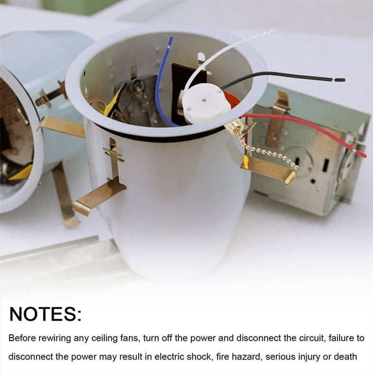 3セット Ceiling Fan Switch Kit 3 Speed 4 Wire,ZE-208S Pull Wire