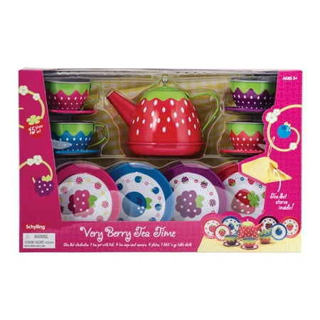 Berry Tea Set - Very Berry Tea Time Tin Tea Set