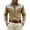 Khaki, variant on Men's Western Style Print Long Sleeve Casual Shirt, Turndown Collar Button Down Top, Comfortable Olive Green Cowboy Shirt for Daily Wear, Outdoor Relaxation