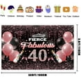 thumbnail image 5 of 40th Birthday Decorations Backdrop for Women, Rose Gold Happy 40th Bday Banner Decoration for Ladies, 40 and Fabulous Decorations Backdrop Party Supplies, 40 Year Old Photography Background 15x10ft, 5 of 5