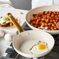 thumbnail image 4 of GreenPan Reserve Ceramic Nonstick 10" and 12" Frypan Set | Cream, 4 of 11