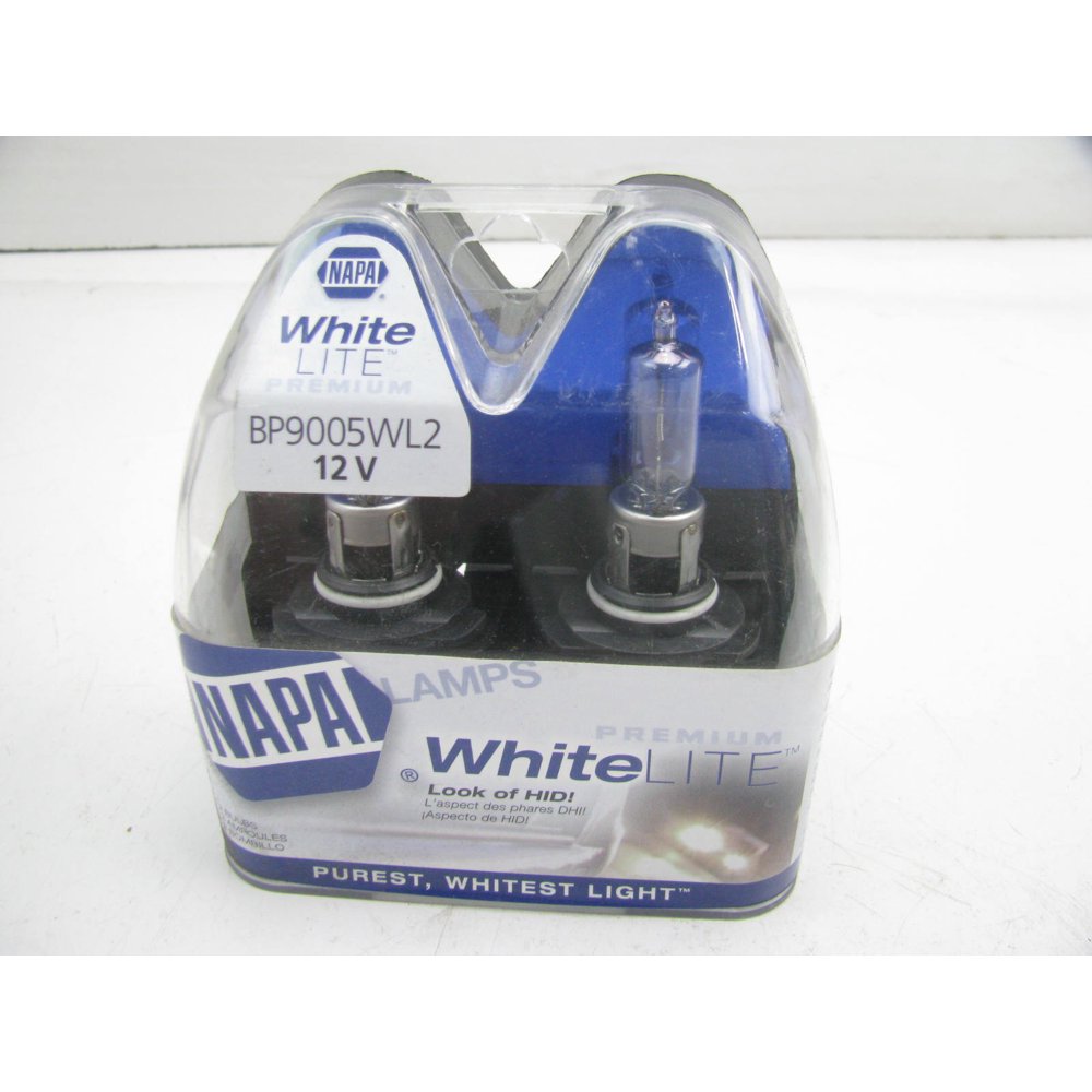 Napa BP9005WL2 White Headlight Headlamp Bulb 12V 65W HB3 9005 2/Pack
