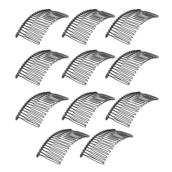 SEWCHICS 10 Pcs Black Metal Hair Clips and Combs Set Vintage Style Hair Pins for Everyday Hairstyling and Practical Use