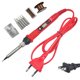 thumbnail image 1 of Digital Pantalla Soldadura de hierro Kit Temperatura ajustable 80W Soldadura Conjunto de calentadores manual de electrónica Reparación de herramientas con 5 consejos Enchufe rojo de Estados Unidos Eigraketly TO001082-02, 1 of 6