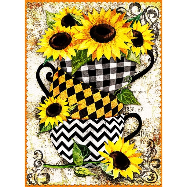 Diamond Painting (DB5352) Girasol Full Round Rhinestone Wall Art Crafts Decoración 30x40cm FLhrweasw Nuevo