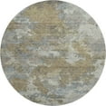 thumbnail image 2 of Addison Rugs Mayfield Premium Machine Washable Transitional Abstract Gold Round Rug, 8' x 8', 2 of 6