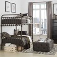 thumbnail image 5 of Weston Home Nottingham Twin over Twin Metal Bunk Bed with Ladder, Dark Bronze, 5 of 7