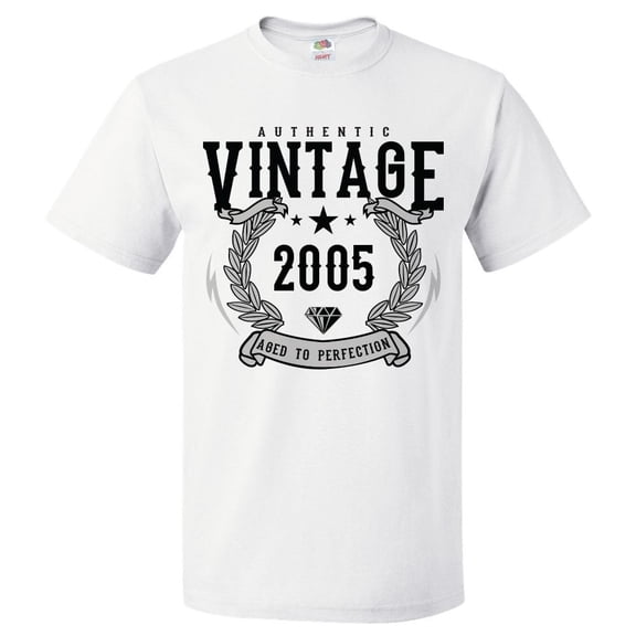 21st Birthday Gift For 21 Year Old 2005 Aged To Perfection T Shirt