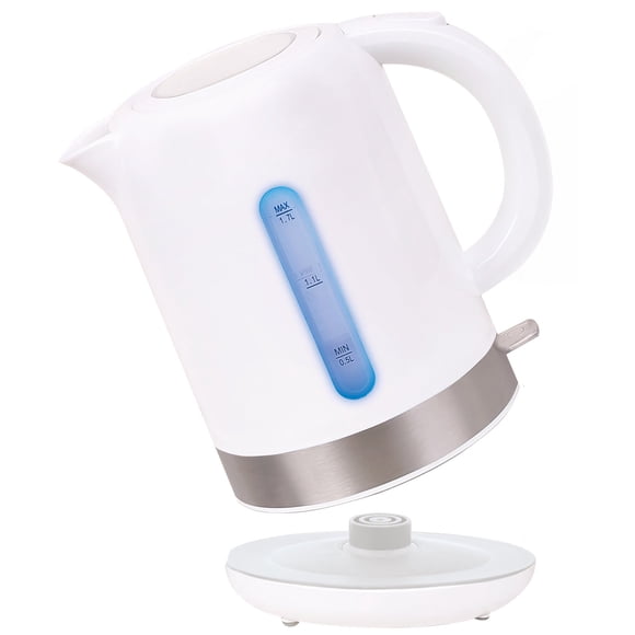 Hauz - Cordless Kettle with LED Lighting, 1.7 Liter Capacity, White