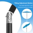 thumbnail image 4 of Abble 9ft Solar LED Lighted Patio Umbrella, Table Market Umbrella, Outdoor Umbrella for Garden, Deck, Backyard, Pool and Beach, Aqua, 4 of 9