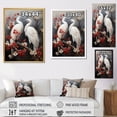 thumbnail image 4 of Designart "Japon Art euphony Of Crane III" Animals Floater Framed Canvas Print, 4 of 7