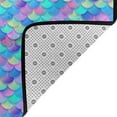 blue purple Rainbow fish scale Area Rugs for Living Room Bedroom