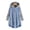 Light Blue coat for women, variant on Usmixi Winter Plush Coat for Women Plush Overcoat for Women Fashion Color Patchwork Button Down Hooded Sweatshirt Outwear Cozy Fuzzy Fleece Coats with Pocket Casual Plush Coat