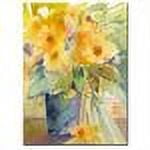 Trademark Art "Yellow Print" Canvas Art by Sheila Golden