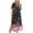 #19, variant on Amzcrzy Womens Beach Sundress Casual Loose Bohemian Floral Split Dress with Pockets Short Sleeve Long Maxi Summer Beach Swing Dress S-2XL