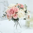 thumbnail image 2 of Hermosas rosas flores artificiales for decoraciones de boda caseras ramo de flores falsas, 2 of 7
