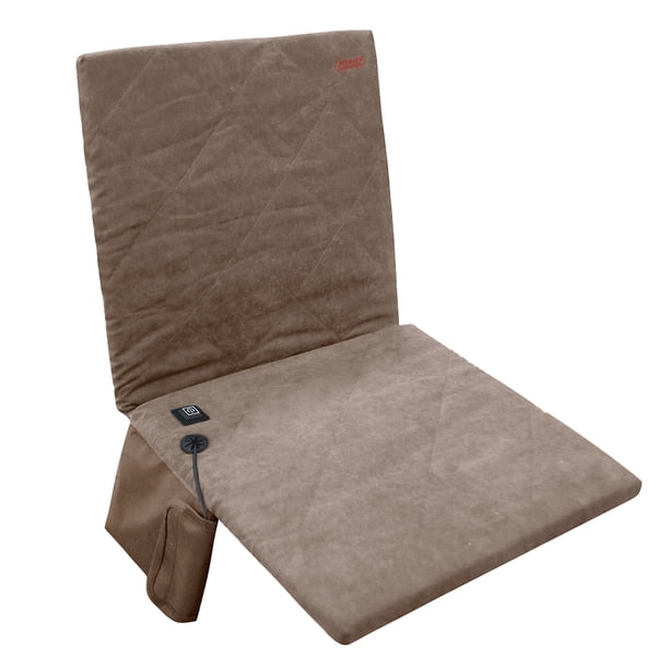 Cojín Calefactor para Silla Calentador Grueso Almohadilla Cálida para Viajes Al Aire Libre (caqui)