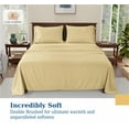 Casa Platino King Size Bed Sheets Set Washed UltraSoft Microfiber