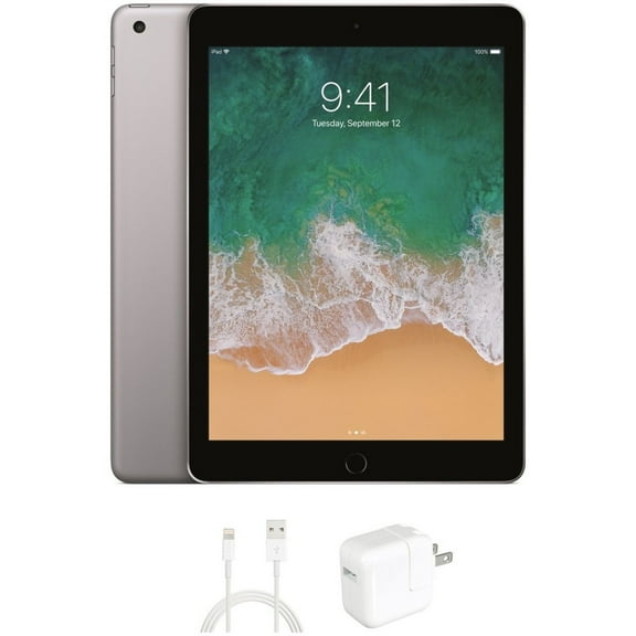 Restored eReplacements iPad (6th Generation) A1893 Tablet - 9.7" - 2.30 GHz - 2 GB RAM - 32 GB Storage - Space Gray (Refurbished)