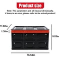 thumbnail image 2 of Car Trunk Organizer, Plastic Waterproof Foldable Car Cargo Storage Box with Lid, Universal Portable Automotive Tool Container Accessories for SUV Truck Sedan (Black), 2 of 4