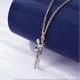 thumbnail image 2 of Gold Hug Couples Necklace for Women or Men Perfect Matching Necklace for Couples Jewelry Gifts, 2 of 3