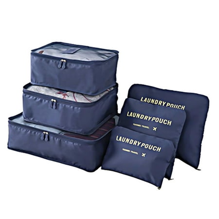 KABOER 6 Pcs\\/Set Travel Storage Bag Large Capacity Luggage Suitcase Storage Bags Underwear Clothing   Portable Storage Case Laundry Pouches