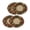 C1, variant on Six Pack Round Hand Woven Rattan Placemats Gradient Color Heat Resistant Dining Table Mats For Home Kitchen Restaurant Decor