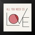 thumbnail image 2 of Aiken, Jess 15x15 Black Modern Framed Museum Art Print Titled - Love Letters I, 2 of 5