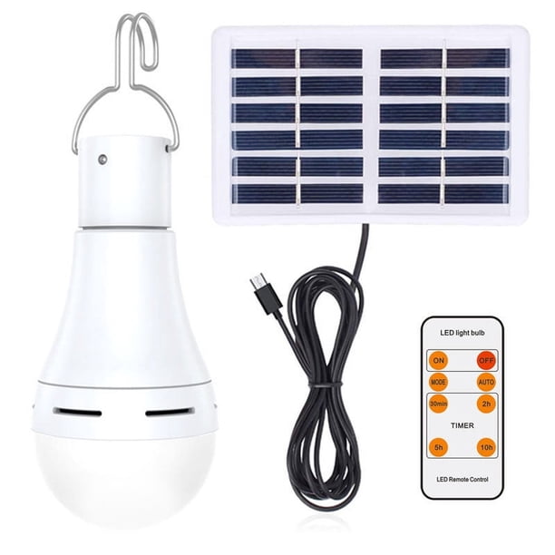 Luz de emergencia con carga USB, luz de corte de energía, bombilla LED de carga, luz de camping portátil para exteriores, puesto en el mercado nocturno
