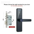 thumbnail image 2 of Bluetooth Smart Door Lock For Tuya Biometric Fingerprint Lock Keyless Entry With Passcode Smart IC Card And Tuya App ,Easy to Install, 2 of 7