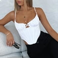 thumbnail image 4 of ZyeKqe Corset for Women Deep V Neck Tank Top Spaghetti Strap Sleeveless Shirts Backless Going out Tops, 4 of 9